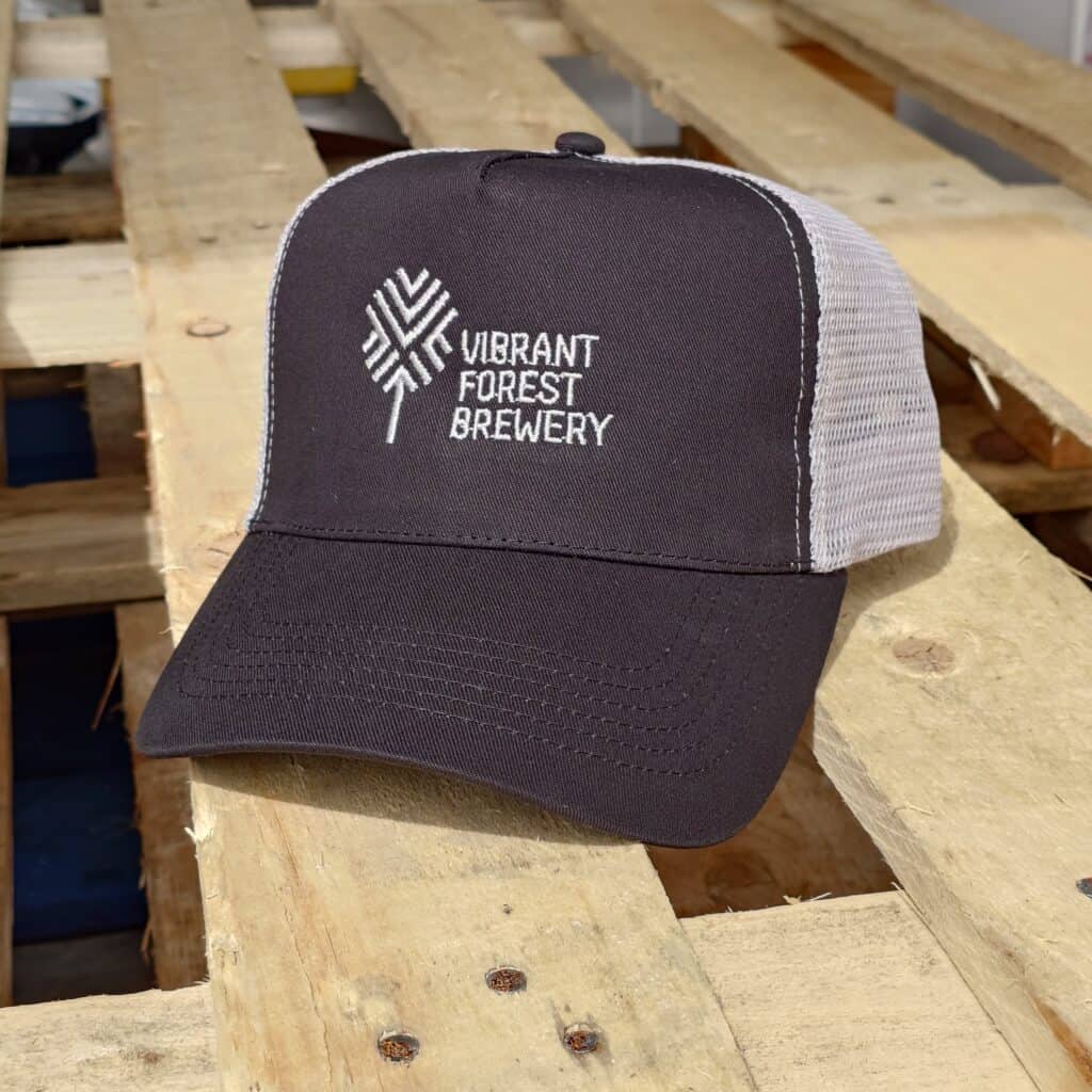 Vibrant Forest Trucker Cap – Classic Black & Grey